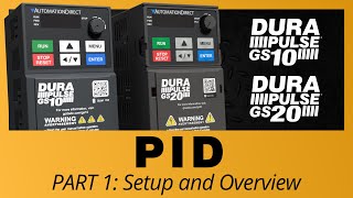 GS10  GS20 VFD PID Quick Start Part 1 at AutomationDirect [upl. by Nylareg]