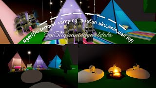 spil tempat camping bikinan kita ber tiga🏕️🌲🌲roblox camping video indonesia fypシ゚ [upl. by Aisetal]