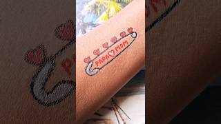 Papa tattoo design❤️ trending viral ytshorts satisfying shortvideo tattoo tatooart papa maa [upl. by Brewer]