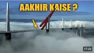 Engineering Above Clouds  World s Tallest Bridge Construction  the millau viaduct bridge Video [upl. by Enihpesoj]