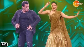 Salman Khan and Rashmika Mandanna Cutest Dance on Saami Saami Song on Lokmat Stylish Awards [upl. by Alamaj]