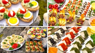 6 Delicious party appetizers Best party snacks for you tortilla puff pastry and little boats [upl. by Nataniel]