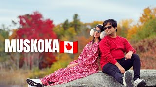 Muskoka Travel vlog 🇨🇦  Fall colors  Road trip  Ontario Fall colors 🇨🇦  Travel vlog [upl. by Erdnassac819]