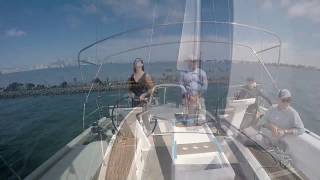 Beneteau Oceanis 511 Blue hull Self tacking predelivery Test Sail San Diego [upl. by Torry]