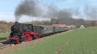 58 311 mit Sonderzug auf der Vogelsbergbahn Fulda  Alsfeld [upl. by Claretta680]