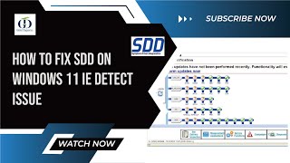 how to fix SDD on windows 11 IE detect issue [upl. by Ynnij896]