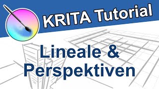 Krita Tutorial Lineale amp Perspektiven  UnterstützungsWerkzeuge  Kostenlose Software für Zeichner [upl. by Aurita]