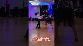 Riverfront DanceSport Festival 2024  Svetlana and Anthony are dancing Samba [upl. by Sulohcin]