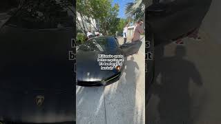 Millionaire Sports Bettor empties out Lamborghini hurrican miami lamborghini lifestyle crypto [upl. by Selmore]