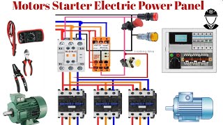 Electric Power Panel  Starter Panel  Power Control Panel  Electrical  Connectionmotorelectric [upl. by Adlin]