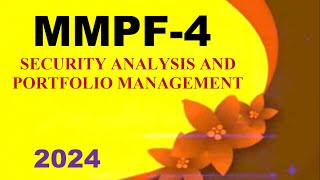 IGNOU MMPF4 Solved Assignment 2024 For January 2024 and July 2024 Sessions [upl. by Erde307]