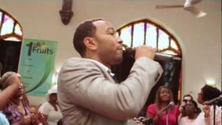 John Legend surprises Baptist Church in West Philly quotHow I Got Overquot [upl. by Fletcher]