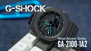 UNBOXING  GShock GA21001A2  Carbon Core Guard  Neon Accent Color [upl. by Niala]