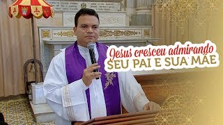 Homilia quotJesus cresceu admirando seu pai e sua mãequot por Padre Aloísio Mota [upl. by Whorton861]