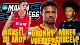 BRONNY JAMESMIKEY WILLIAMS HANSEL EMMANUEL EN QUE PUNTO ESTAN SUS CARRERAS  NCAA EN ESPAÑOL [upl. by Ihc]