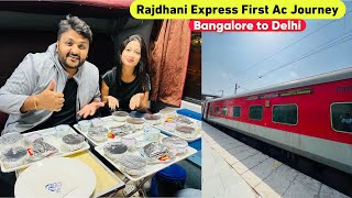 Bangalore Rajdhani Express First Class Journey with Delicious IRCTC Food  Indian Railways  Ep1 [upl. by Bilow]