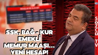 SSK BağKur Emekli ve Memur Maaş Zammında Yeni Hesap SGK Uzmanı Kalem Kalem Hesapladı [upl. by Cosmo]