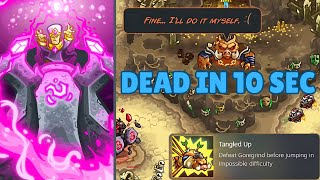 Kingdom Rush 5 Alliance  How to Easily Defeat Goregrind before Jumping achievement [upl. by Eiram]