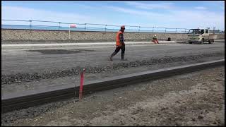 Kaikōura Earthquake Rebuild – First kerb and channel – October 2017 [upl. by Lat]