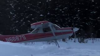 Cessna Ski Flying Alaska [upl. by Eedahs]