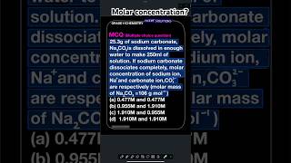 MCQHow to find out concentration of ionschemistry dubai iitjee neetshortsvideo biology usa [upl. by Docia66]