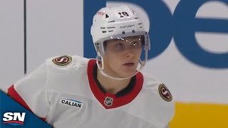 Tim Stutzle Puts Senators On The Board With TopShelf Snipe [upl. by Hgielsel]