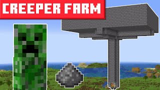 Minecraft Creeper Farm 1202  BEST DESIGN [upl. by Carder]