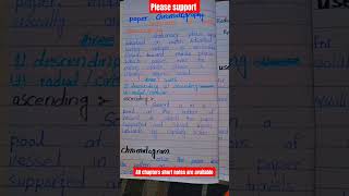 Chemistry class 11 chapter 2 topic papar chromatography complete short notes motivation support [upl. by Verras]