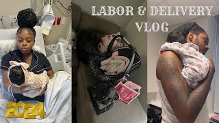 LABOR amp DELIVERY VLOG  Induced at 38 Weeks  REAL amp RAW [upl. by Enilreug526]