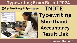 Typewriting Exam Result 2024 typewriting Shorthand Accountancy Exam Result 2024 update [upl. by Hada]