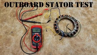 How To Test An Outboard Stator  The EASY Way [upl. by Nadroj]