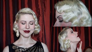 1920s Hairstyle Tutorial for the middle length l Gatsby Hairstyle [upl. by Doersten]