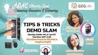 GEG Kolkata collaborates with GEG APAC Monthly Event Tips and Tricks [upl. by Eisnil]