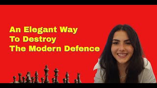 An Elegant Way To Destroy The Modern Defence  Andrea Botez vs Philip Clare Reykjavik Open 2024 [upl. by Cob]