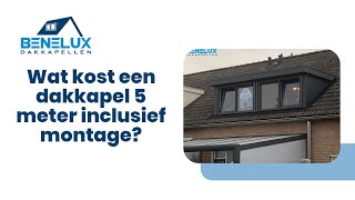 Wat kost een dakkapel 5 meter inclusief montage [upl. by Ardnalak]