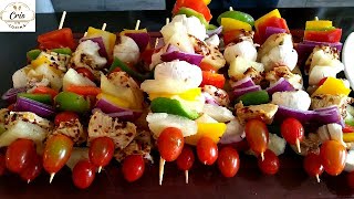 Brochetas de pollo EN SARTENEXTREMADAMENTE DELICIOSAS°°Chicken Skewers [upl. by Latonia]