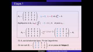 Matrices échelonnées réduites canoniques et formes échelonnées réduites canoniques [upl. by Tuinenga]