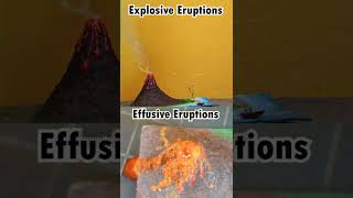 Explosive amp Effusive Volcanic Eruptions Model  The Indian Youngster [upl. by Weight]