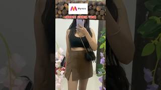 Skorts from myntra under 800😍shorts myntra myntrahaul skirts youtubeshorts skorts [upl. by Ellehcir]