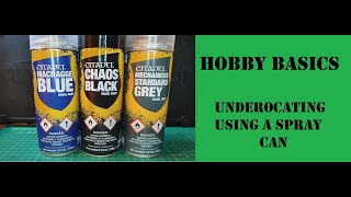 Hobby basics  Undercoat your Warhammer miniatures using spray paint  base coating [upl. by Hylton]