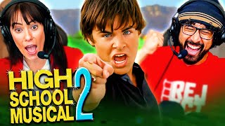 HIGH SCHOOL MUSICAL 2 2007 MOVIE REACTION First Time Watching Zac Efron  Vanessa Hudgens [upl. by Ramberg]