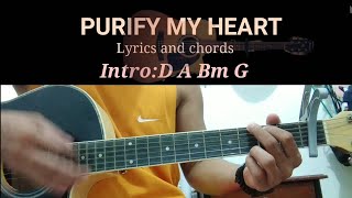 PURIFY MY HEART Lyrics and chords tutorial worship  Disciple Arnold [upl. by Egidius]