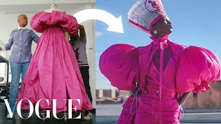 2 Designers Transform Each Other’s Work ft Valentinos Pierpaolo Piccioli amp Thebe Magugu  Vogue [upl. by Atnad]