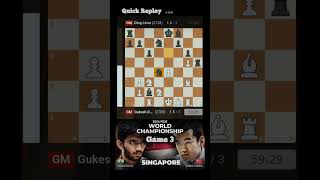 World Championship Game 3 Gukesh grabs first win evens the score [upl. by Eseer433]