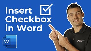 How to Add a Clickable Checkbox in Microsoft Word [upl. by Adnawaj665]