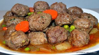 Albondigas en Salsa a la Jardinera Receta fácil [upl. by Ivatts]