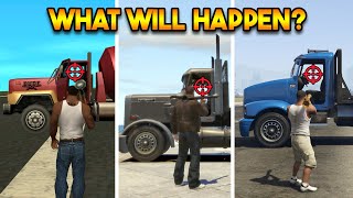 WHAT WILL HAPPEN IN EVERY GTA GTA 5 VS GTA 4 VS GTA SAN ANDREAS VS GTA VC VS GTA 3 [upl. by Assirac578]