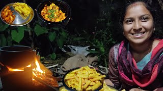 Village Cooking Food in Gujarat India  Healthy Village Food  Gir village life Aloo ponga [upl. by Klug]