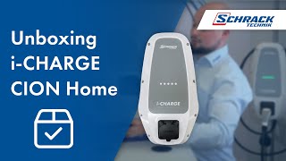 Unboxing iCHARGE CION Home Wallbox  Schrack Technik [upl. by Eissim]