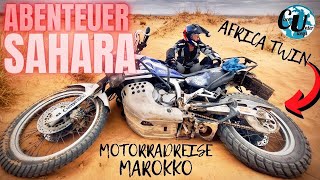 ABENTEUER SAHARA 🐪 aber mit Reiseenduro  Motorradreise Marokko [upl. by Atinid]